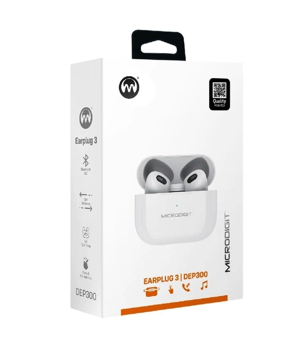 Microdigit DEP300 EARPLUG 3 TWS - White