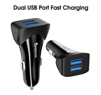 Candytech CC-15 Type-C Car Charger  - Black/White