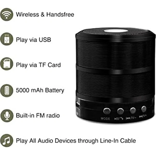 MZ WS-887 Mini Portable Wireless Speaker
