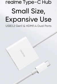 Realme USB 3.2 Gen 1 HDMI 1.4 Type-C Hub - White