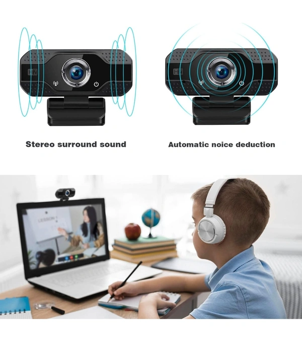 Heatz ZR80 Full HD 1080P Webcam - Black