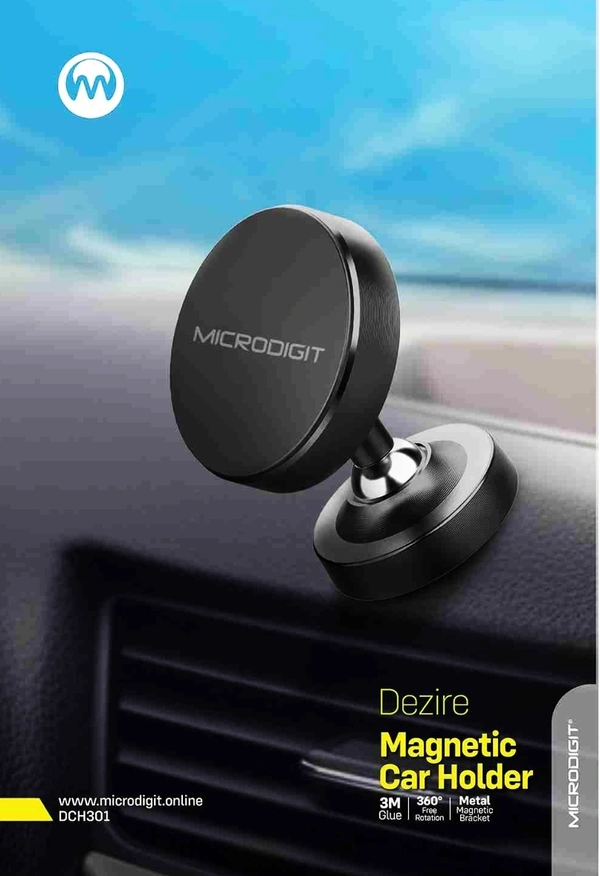 Microdigit DCH301 Magnetic Car Holder  - Black