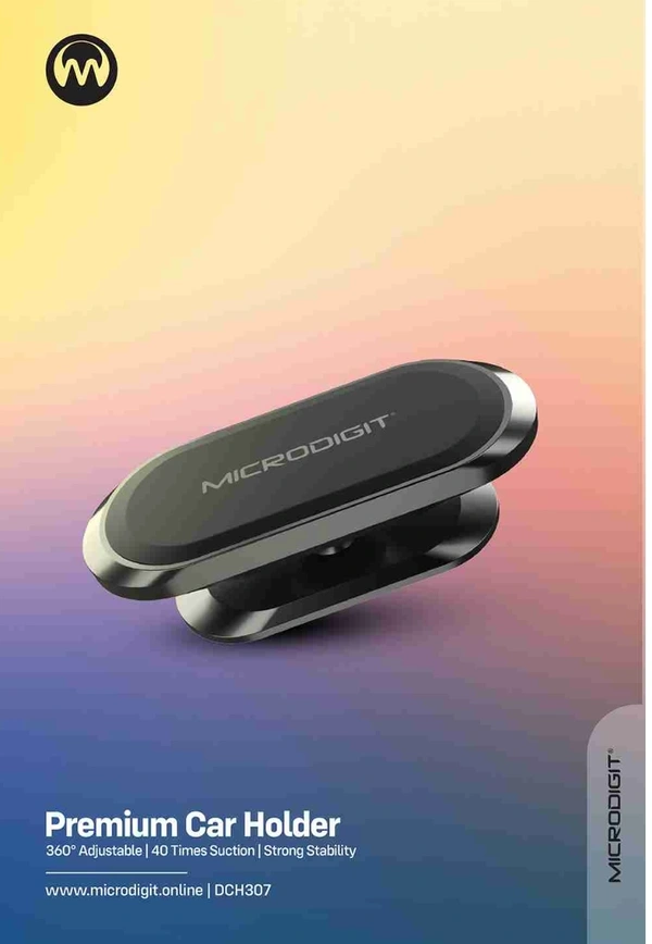 Microdigit DCH307 Magnetic Car Holder  - Black