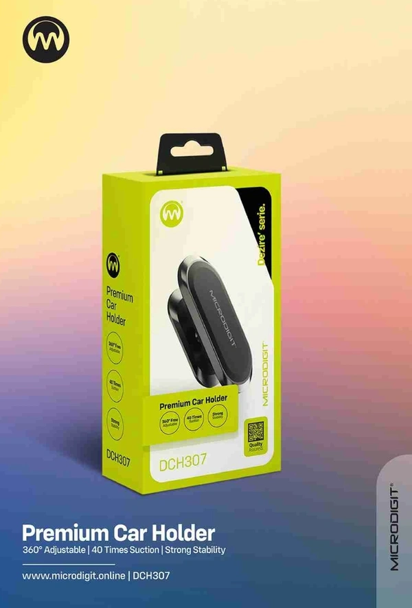 Microdigit DCH307 Magnetic Car Holder  - Black