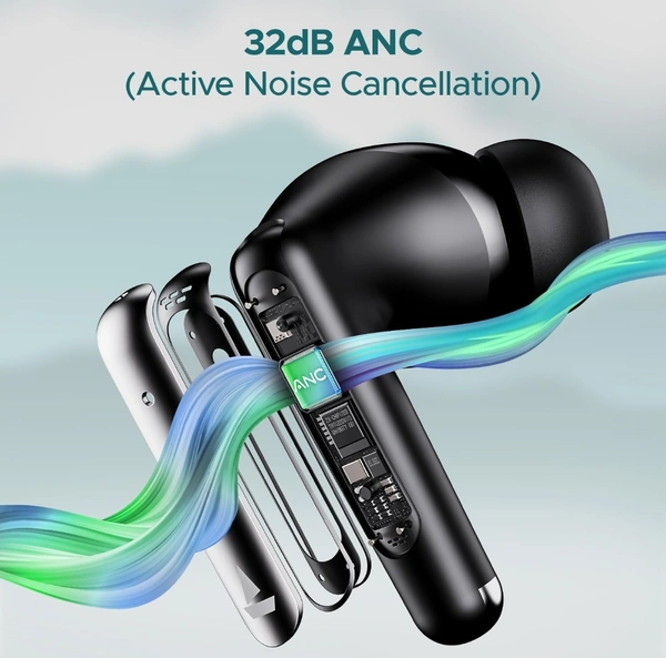 Boat Airdopes 141 ANC TWS - Black