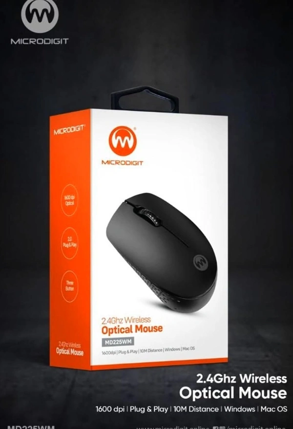 Microdigit MD225WM Wireless Mouse  - Blue/Black