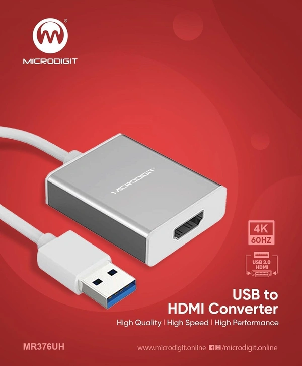 Microdigit MR376UH USB to HDMI Converter 
