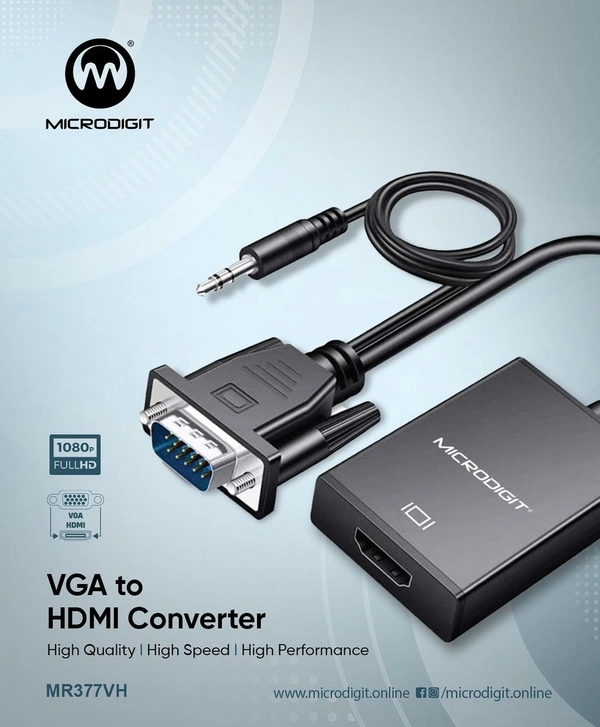 Microdigit MR377VH VGA to HDMI Converter 