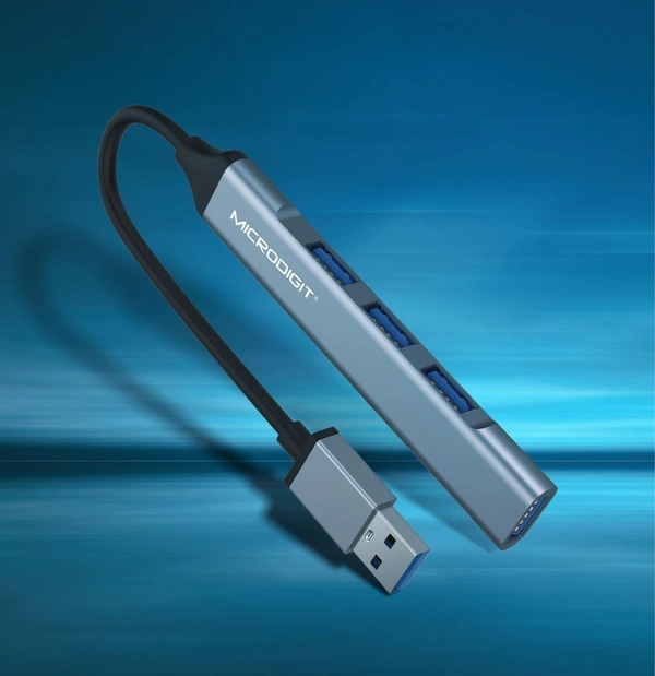 Microdigit MR357UH 4-in-1 USB 3.0 to 4 Port USB Hub