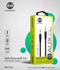 Microdigit MD270AX Aux Cable  - Black