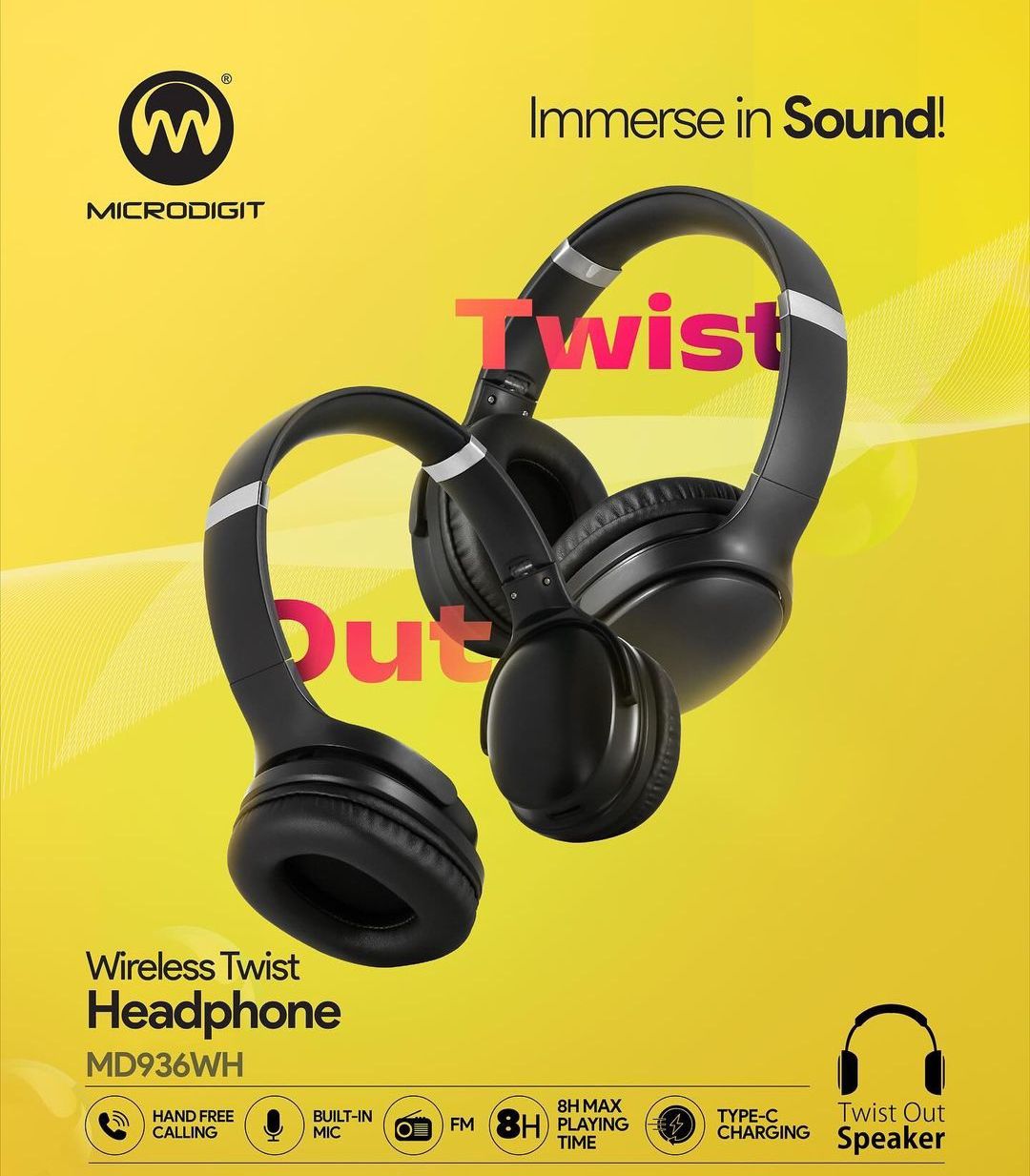 Heatz ZB66 SOUNDSTREAM Wireless Headphone