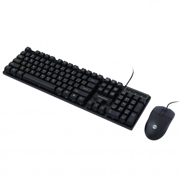 Microdigit MD304K Wired Keyboard & Mouse Combo - Black