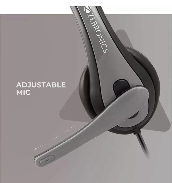 Zebronics ZEB BOLT Wired Headphone - Gray