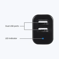Zebronics ZEB CC242A3 Micro USB Car Charger  - Black