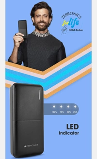 Zebronics ZEB MB20000 R3 20000 mAh Power Bank  - Black
