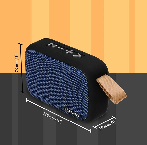 Zebronics ZEB DELIGHT Wireless Speaker  - Dark Blue