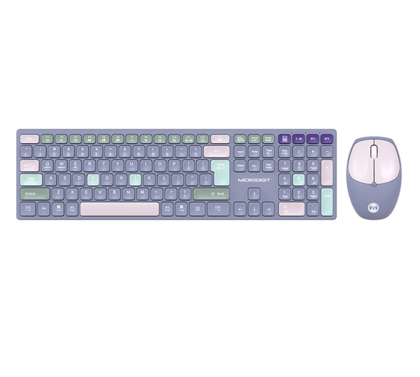 Microdigit MD318WK Wireless Keyboard and Mouse Combo With Bluetooth 