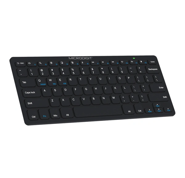 Microdigit MD319BK Mini 5.0 Bluetooth Wireless Keyboard  - Black