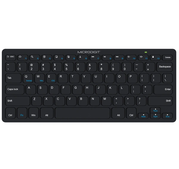 Microdigit MD319BK Mini 5.0 Bluetooth Wireless Keyboard  - Black