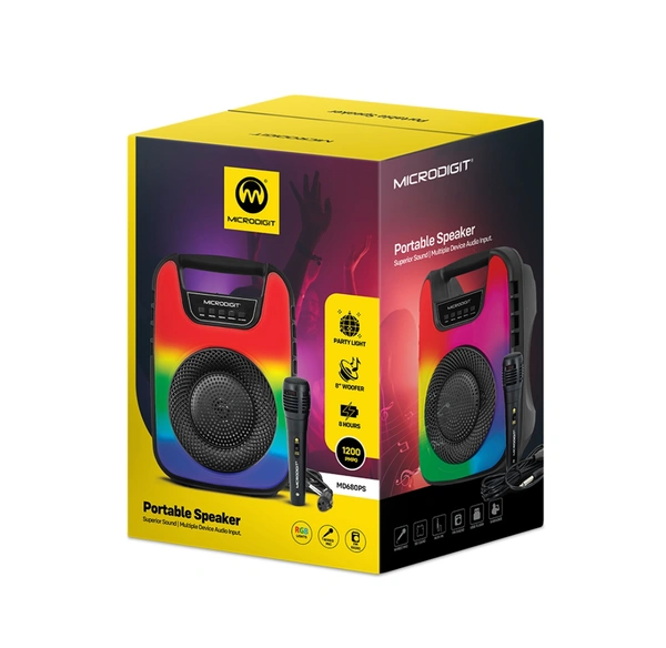 Microdigit MD680PS Portable Wireless Speaker 