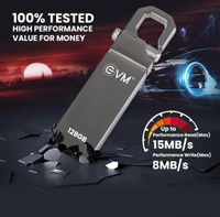 EVM EnStore 128GB Metal Pendrive  - Silver