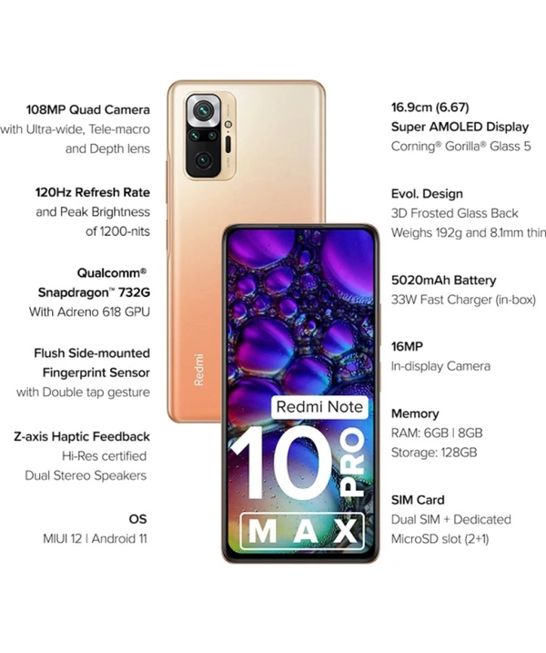 Redmi Note 10pro Max - 6/128gb