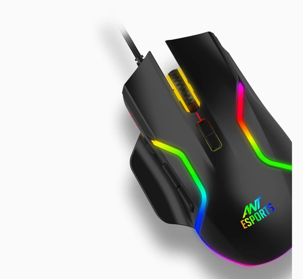 Ant Esports GM340 Wired Optical Gaming Mouse  - Black