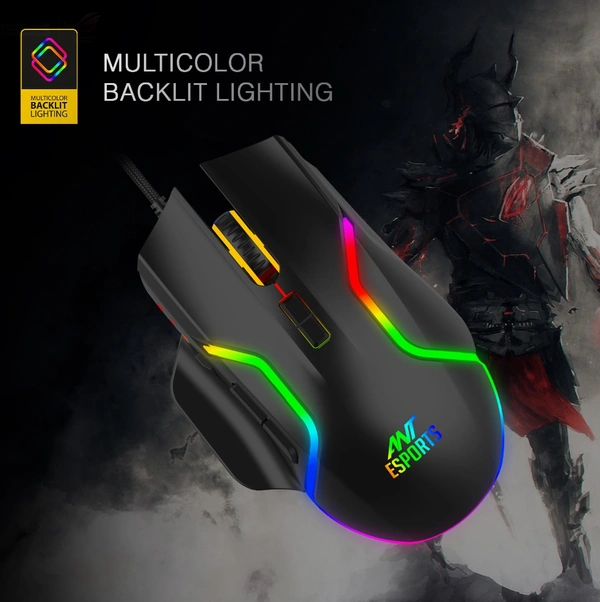 Ant Esports GM340 Wired Optical Gaming Mouse  - Black