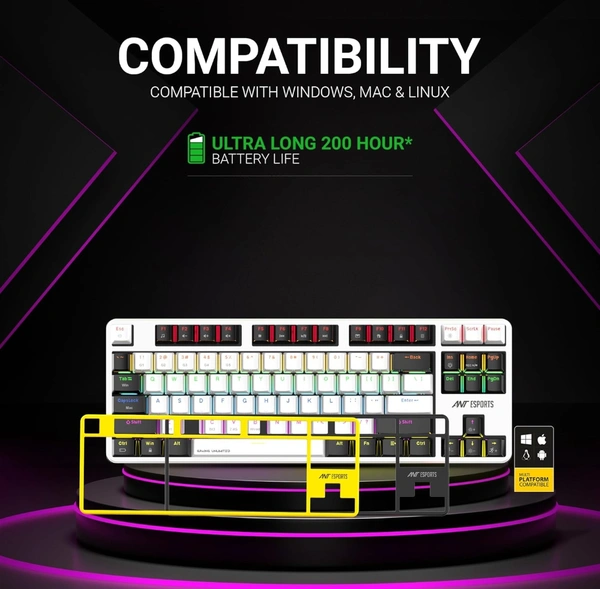Ant Esports MK4500 Pro TKL Wireless Gaming Keyboard