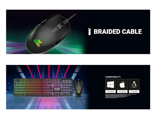Ant Esports KM1650 Gaming Keyboard & Mouse Combo