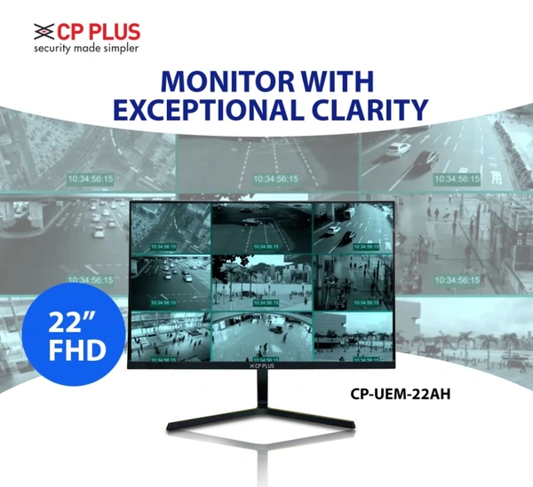 CP PLUS CP-UEM-22AH 22-Inch 1920×1080P FHD LED Monitor  - Black