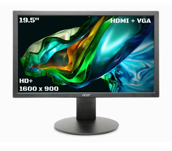 Acer K202Q 19.5 Inch HD+ 1600x900 Pixels LCD Monitor - Black
