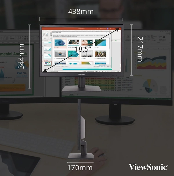 Viewsonic  ViewSonic VA1903H-2 19 Inch Monitor  - Black