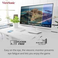 Viewsonic  ViewSonic VA2432-H-W 24 Inch Full HD IPS 3 Side Bezel Less White Monitor  - White