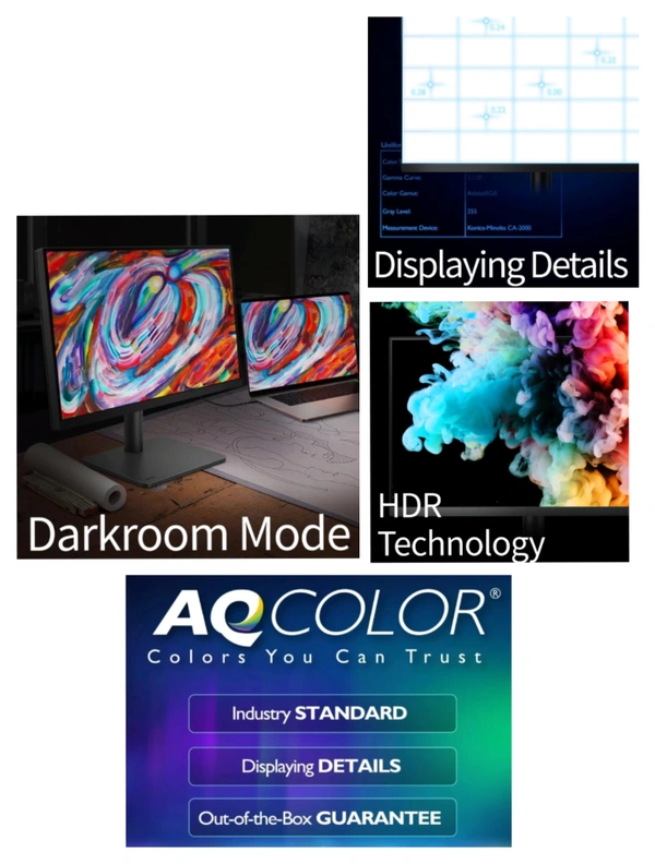 BenQ PD2506Q 25"(63Cm) 2K QHD IPS DesignVue Color Accurate Monitor - Black