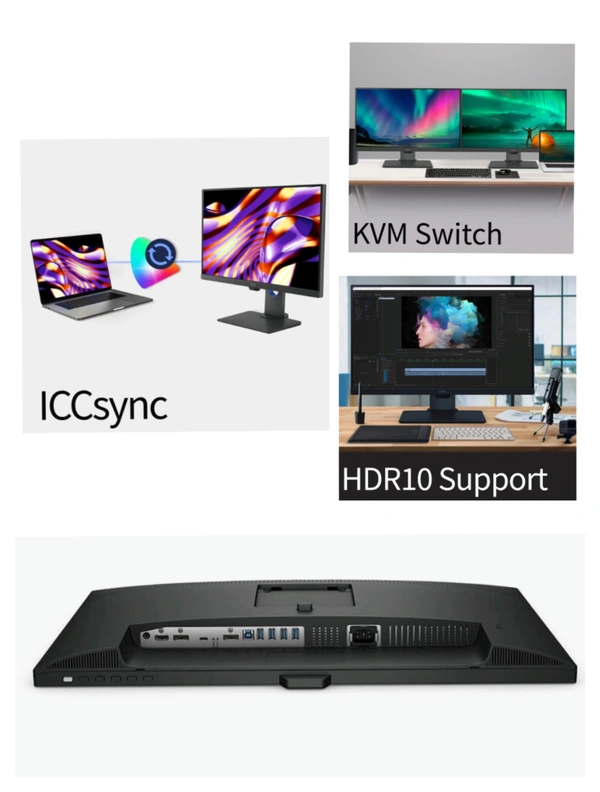 BenQ PD2705Q 27" 2K QHD IPS DesignVue Color Accurate Monitor - Black