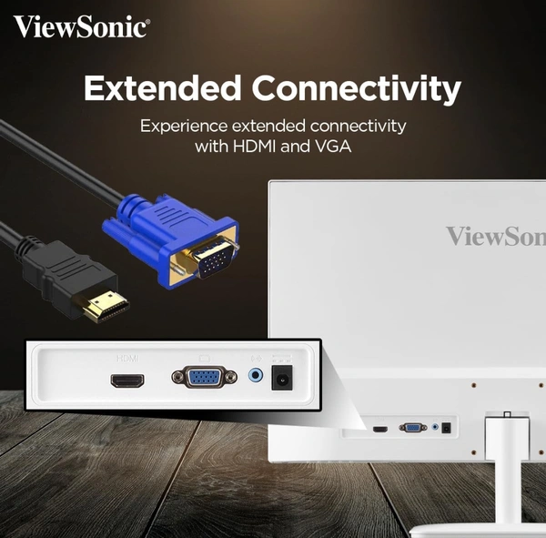 Viewsonic  ViewSonic VA2432-MH-W 24 Inch Full HD IPS White Slim Monitor  - White