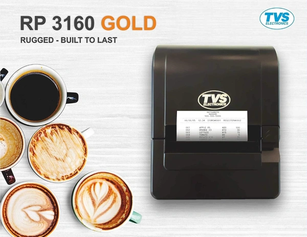 TVS ELECTRONICS RP3160 Gold Thermal Receipt Printer - Black