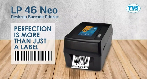 TVS ELECTRONICS LP 46 Neo Barcode Label Printer - Black