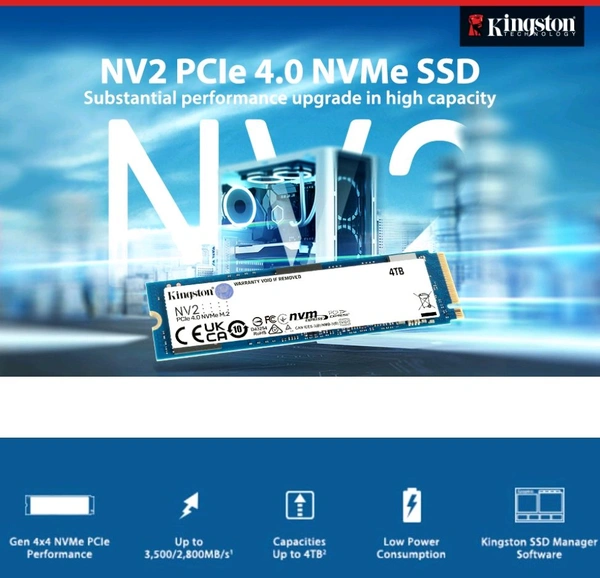 Kingston  SSD KINGSTON NV2 Gen4 1TB NVMe