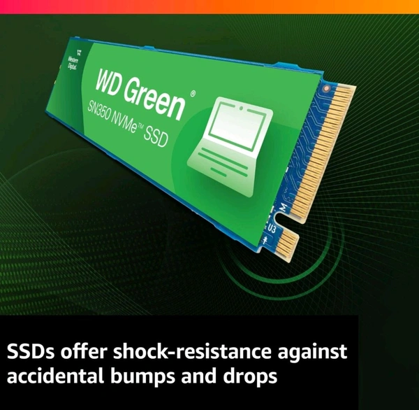Western Digital  SSD WD SN350 500gb Green Pcie Gen3 Nvme 