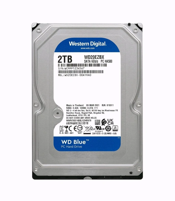 Western Digital  Hard Disk WD 2TB Blue SATA 