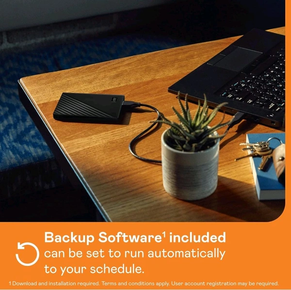 Western Digital  Hard Disk WD 2TB External Passport  - Black