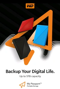 Western Digital  Hard Disk WD 2TB External Passport  - Black