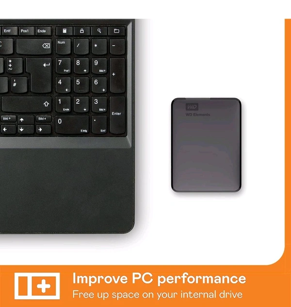 Western Digital  Hard Disk WD 2TB External Elements  - Black