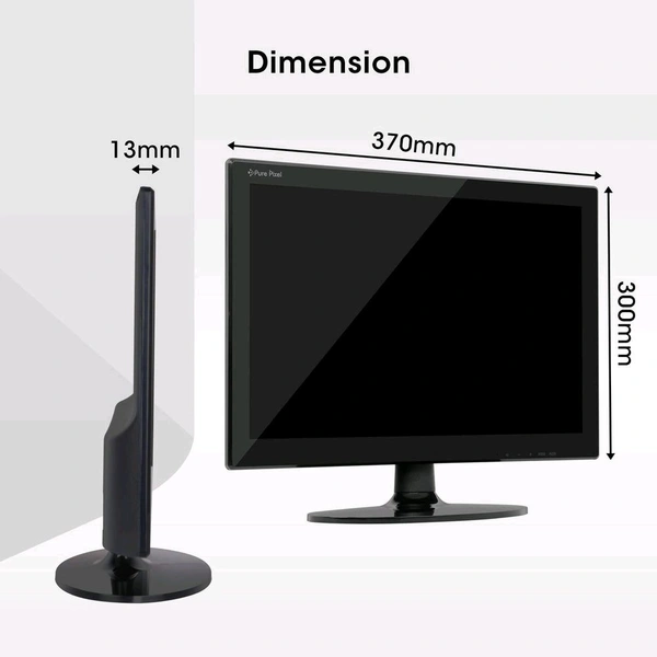 ZEBRONICS  Zebster ZEB-V16HD 15.4" HD 1280 x 800 Pixels LED Monitor - Black