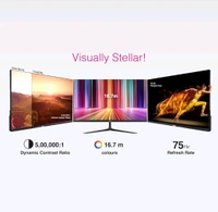 Fingers  FINGERS The Big Picture LED 21.45 (51.48cm) FHD Ultra-Slim & Frameless Monitor - Black