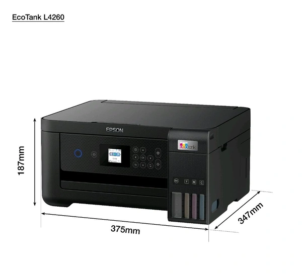 EPSON Epson EcoTank L4260 A4 Wi-Fi Duplex All-in-One Ink Tank Printer - Black
