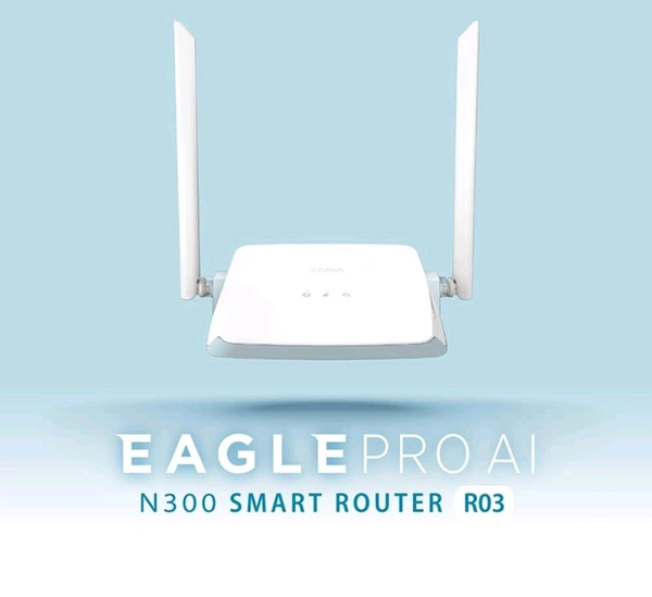 D-Link R03 N300 Eagle PRO 300Mbps AI Powered Wi-Fi Router 