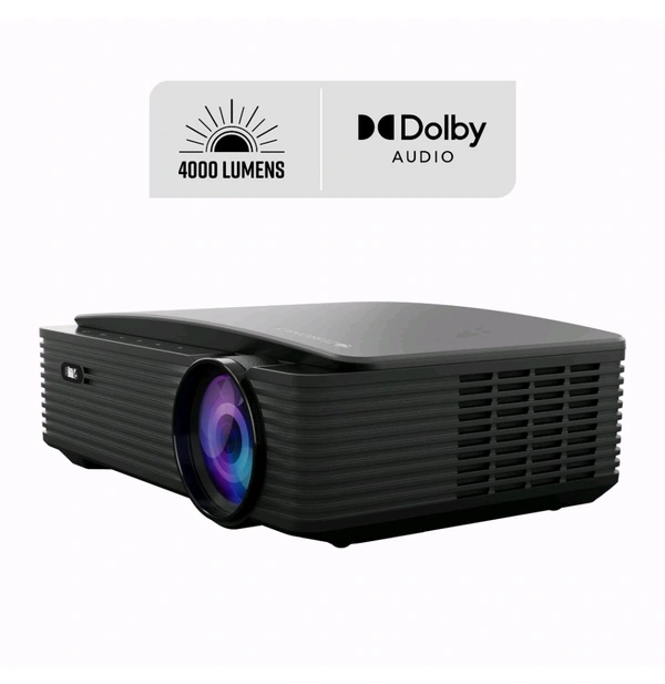 Zebronics  ZEBRONICS PIXAPLAY 16 Dolby 4K Smart LED Projector  - Black